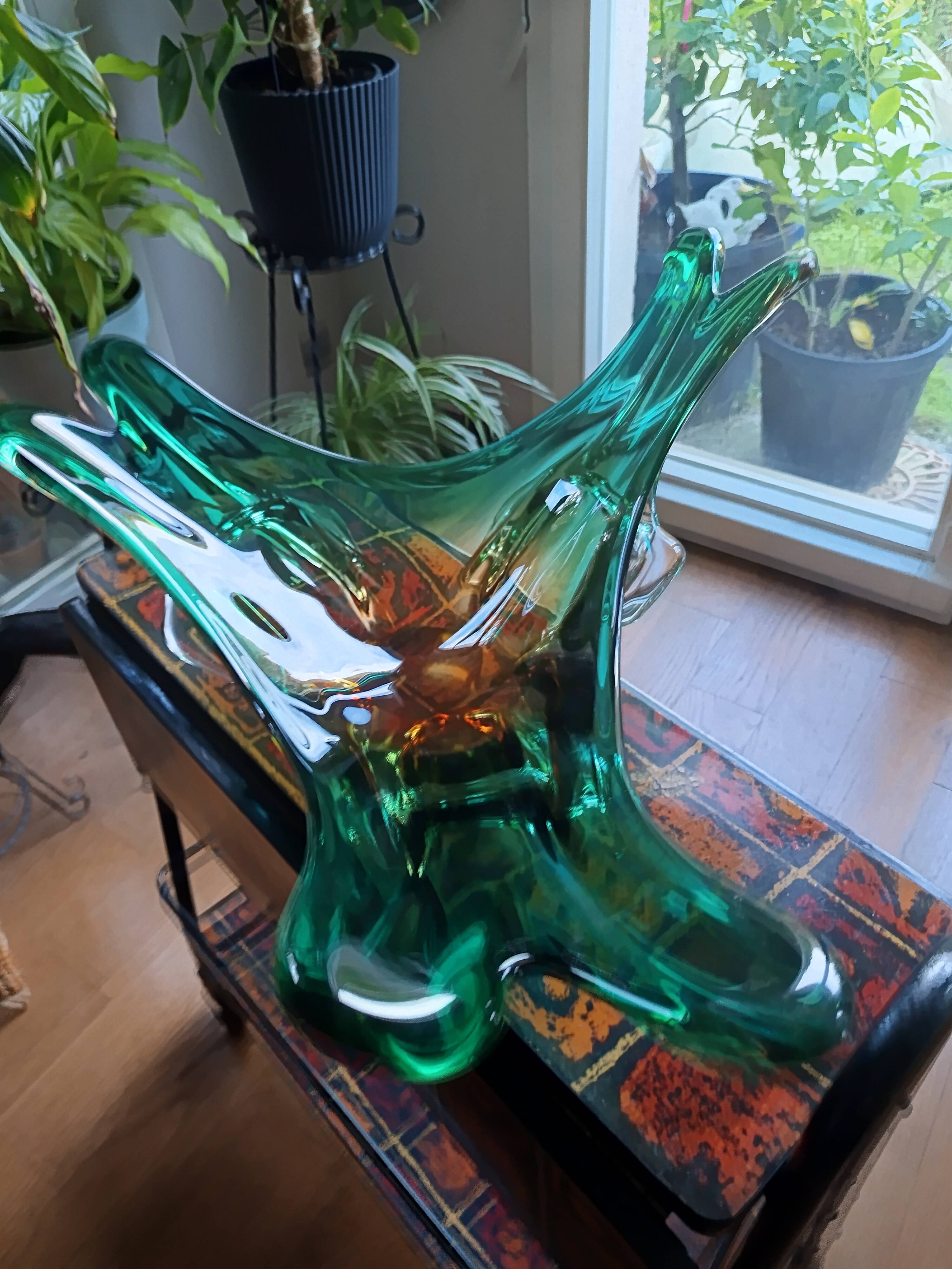 Large Murano glass center table, 1950s