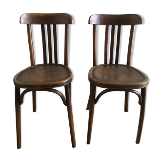 Pair de chaises de bistrot