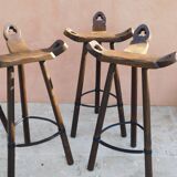 Suite de 5 tabourets de bar