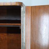 1930s Bauhaus Wardrobe by Vichr & Spol in walnut Finish, Czechoslovakia