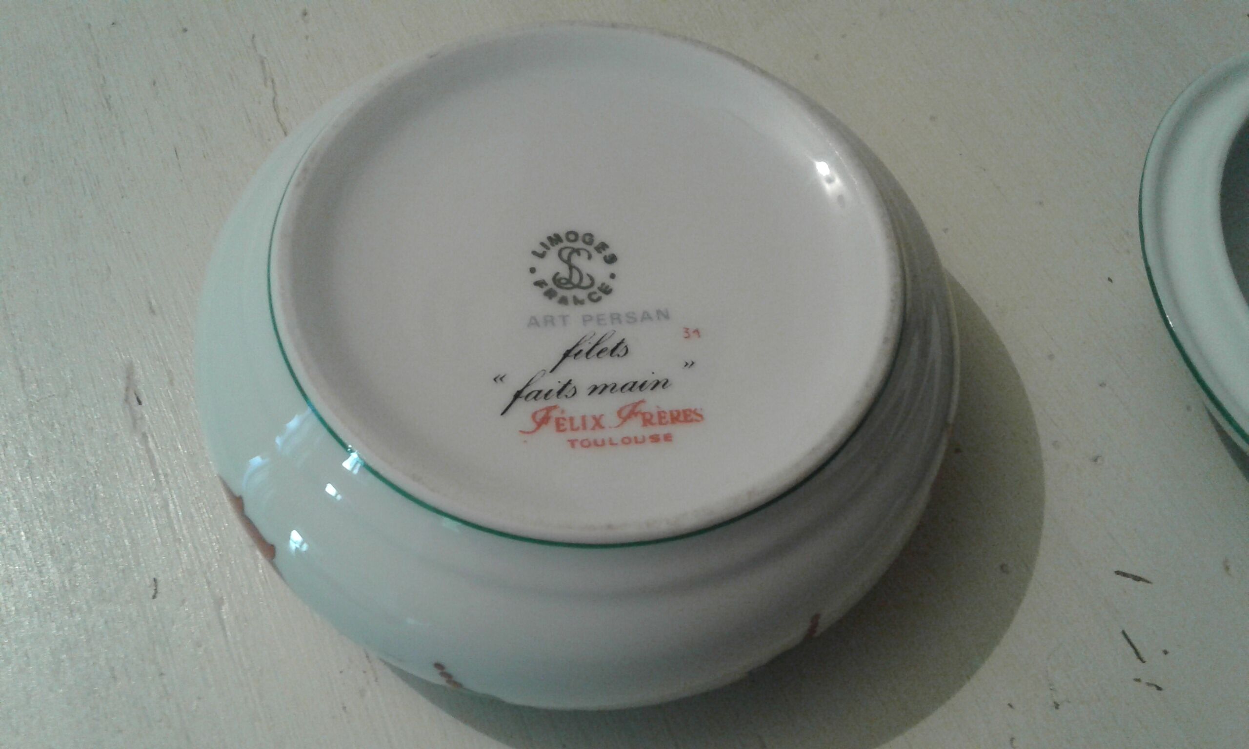 Candy box porcelain Limoges, model "Persian Art"