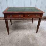 Vintage mahogany desk and leather top