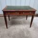 Vintage mahogany desk and leather top