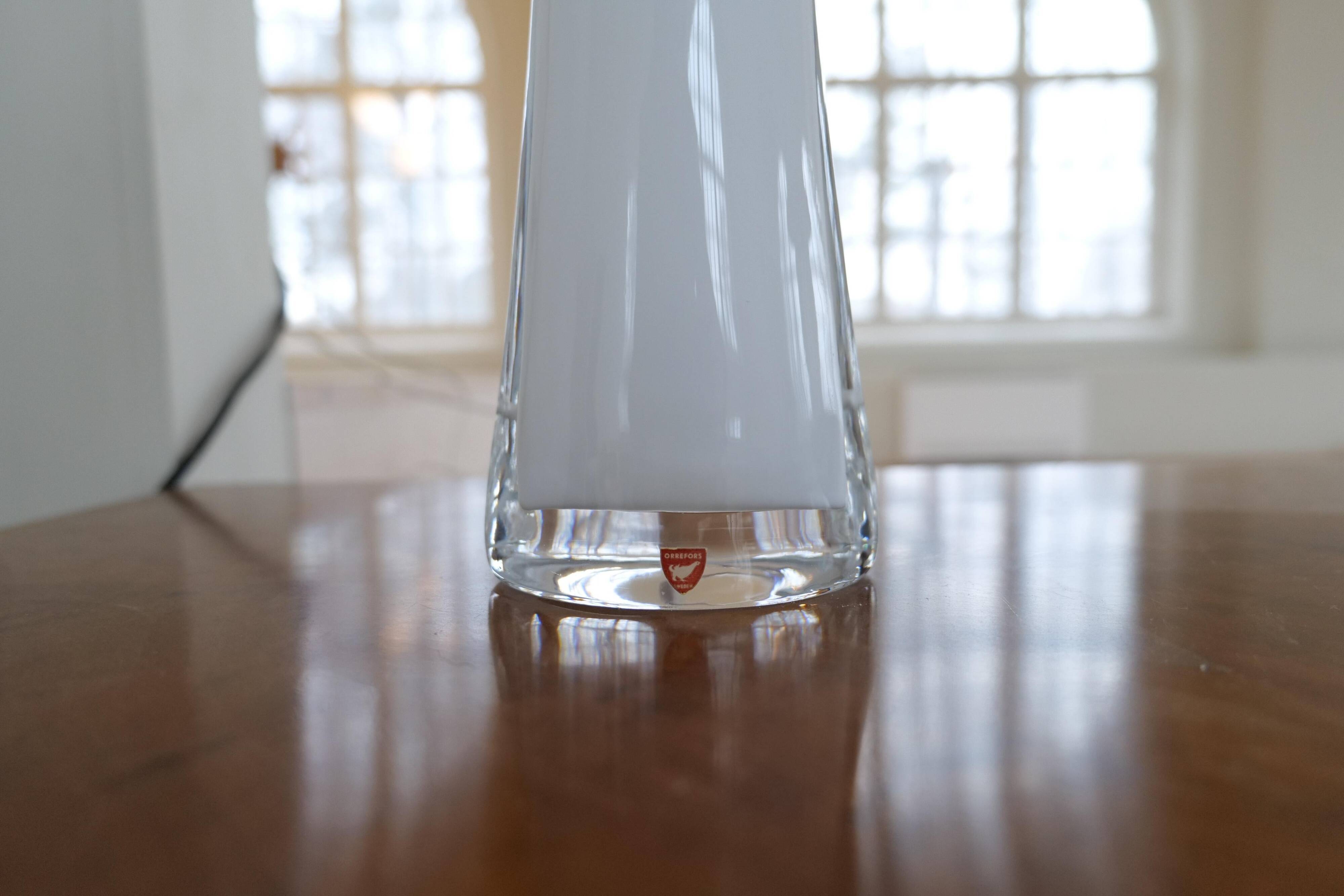 Mid-century table lamps by Carl Fagerlund for Orrefors Sweden RD, 1566