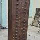 Old workshop cabinet with 28 oak drawers – workshop furniture