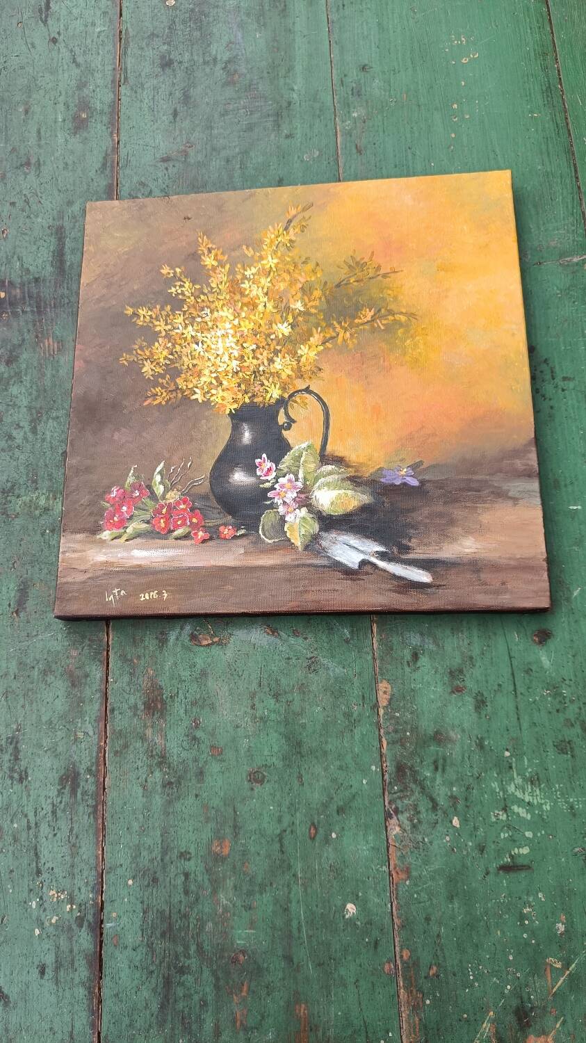 Canvas reproduction of Flowers