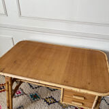Vintage rattan desk