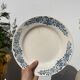 Set of 8 flat plates iron earth model Longchamp Alésia