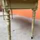 Large bistro coffee table in weathered wood