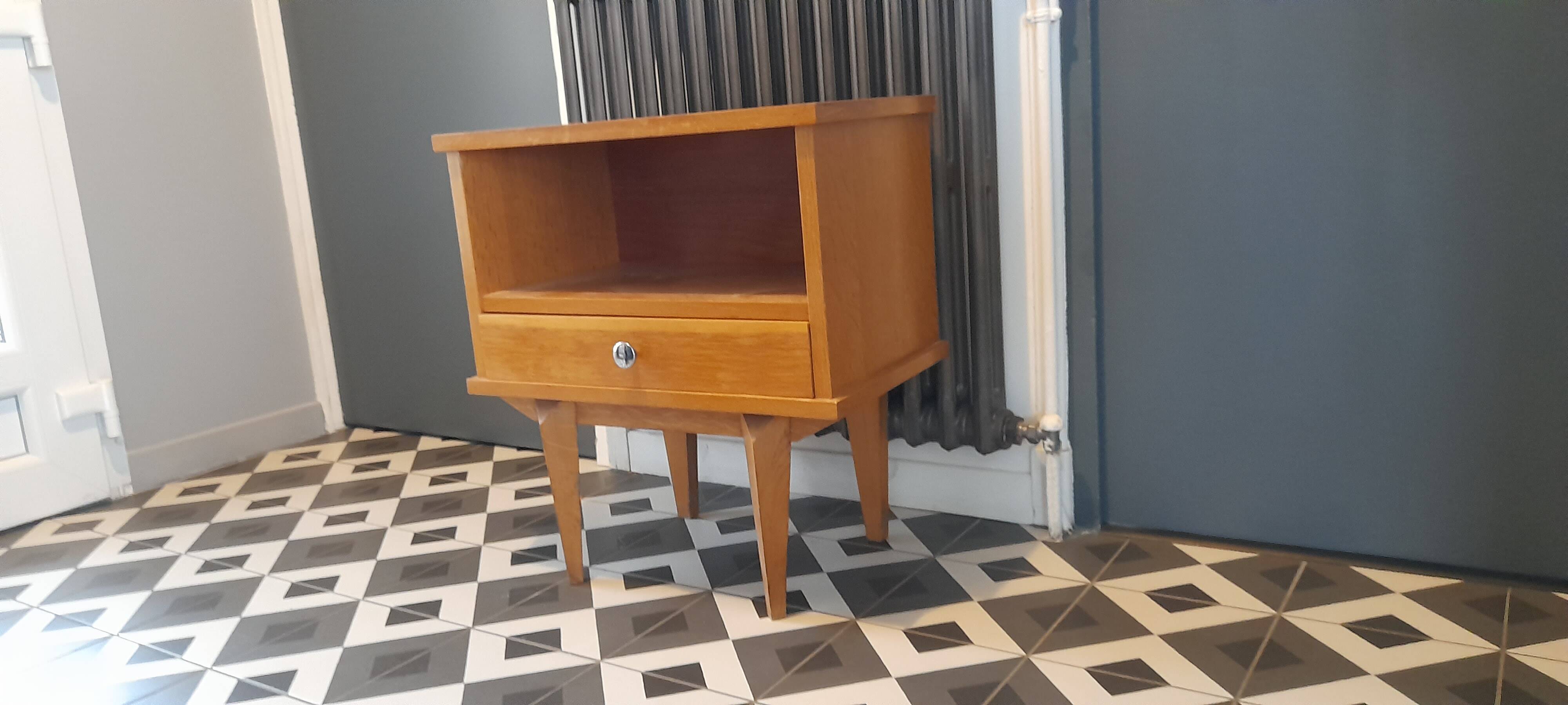 Scandinavian bedside table from the 60s