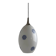 Old large ovoid suspension 1970 in vintage opaline
