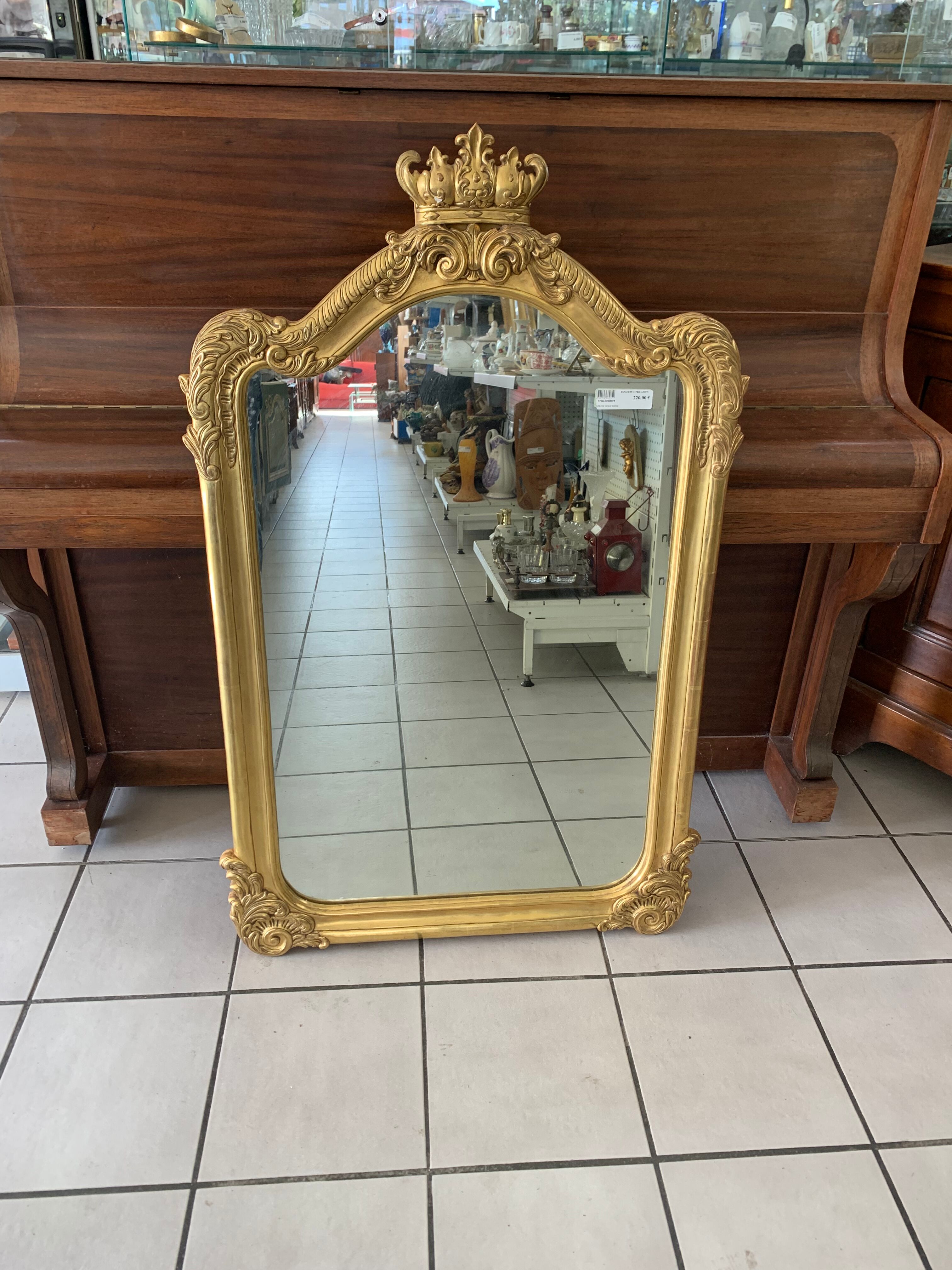 Gilded Louis XV style mirror