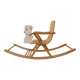 1950s children's bear rocking chair by Jatrok, Belgium