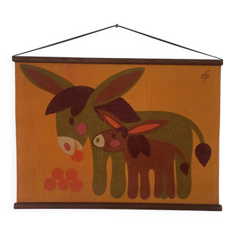 Screen printing on Danish woven jute