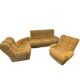 Salon modulable vintage en tissu