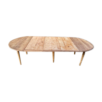 Table de ferme poncée 280cm