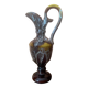 Vintage ceramic pitcher vase from Vallauris – Flamed enamel with an effect of jade.