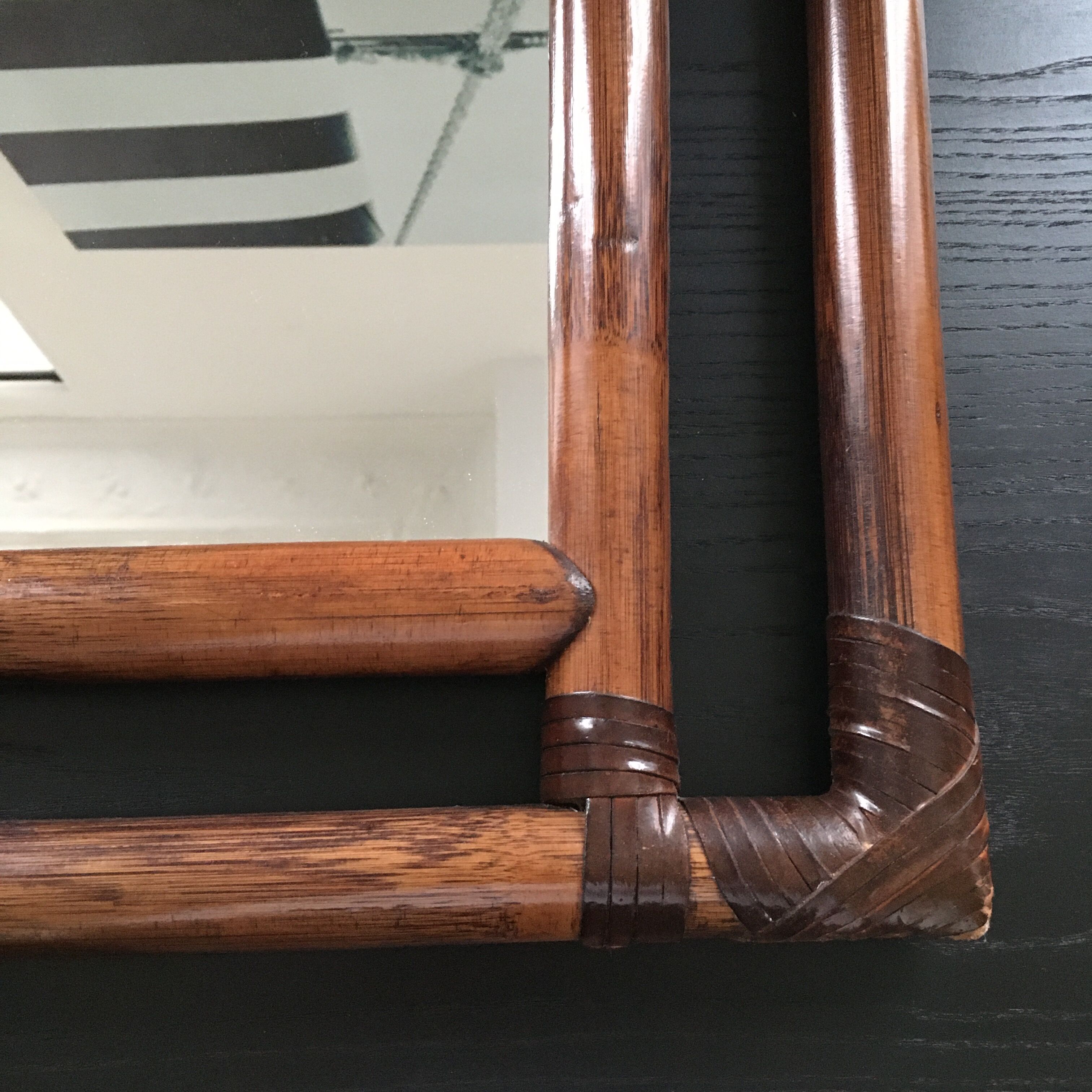 Rattan mirror  62x76cm