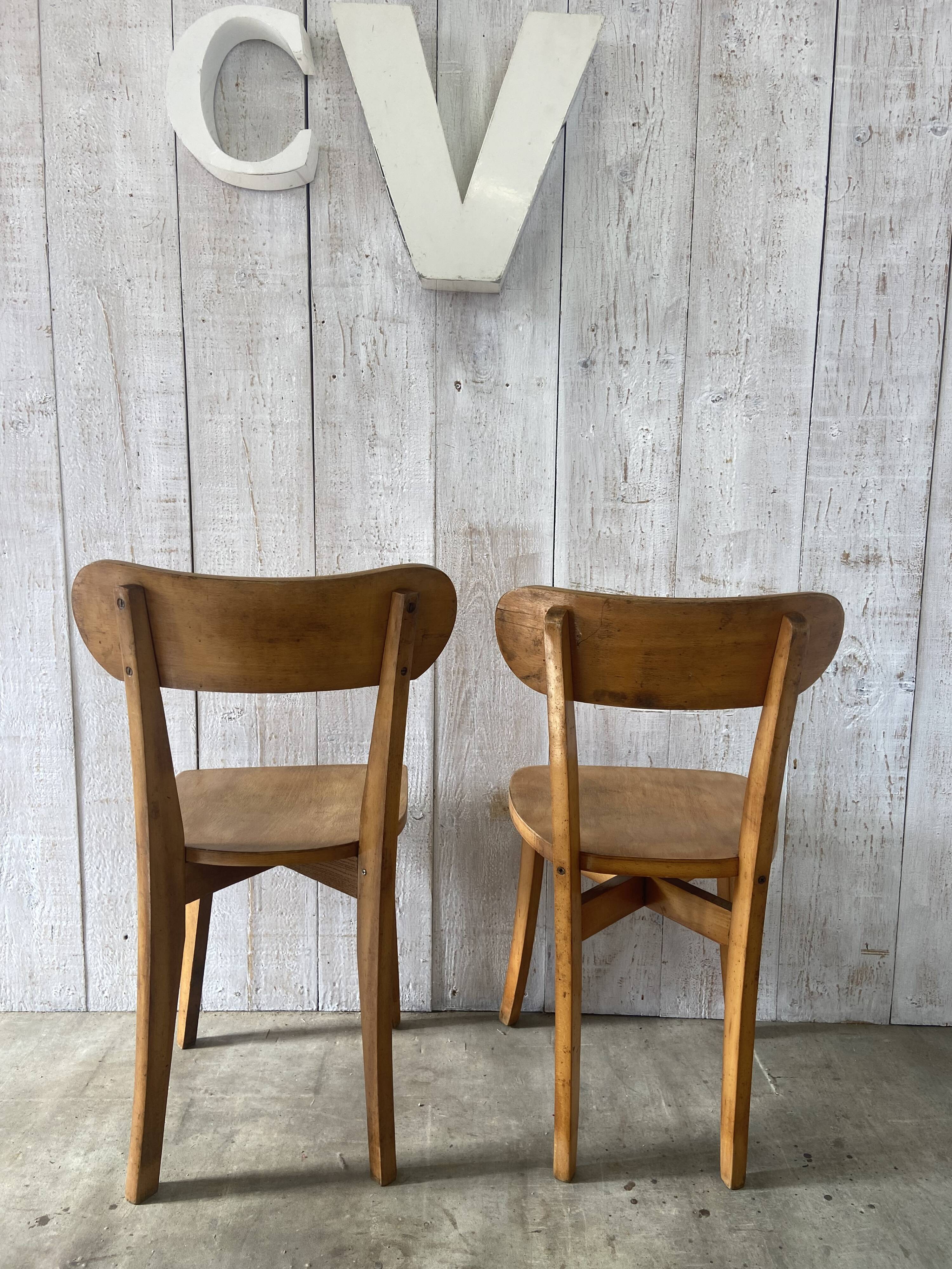 Pair of bistro chairs