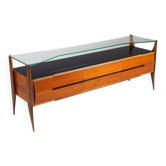 Buffet italien en noyer G. Cecchini e C. Cantu Italie 1950