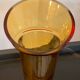 Vintage amber glass vase