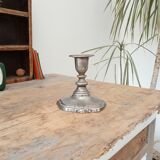 Vintage pewter candle holder