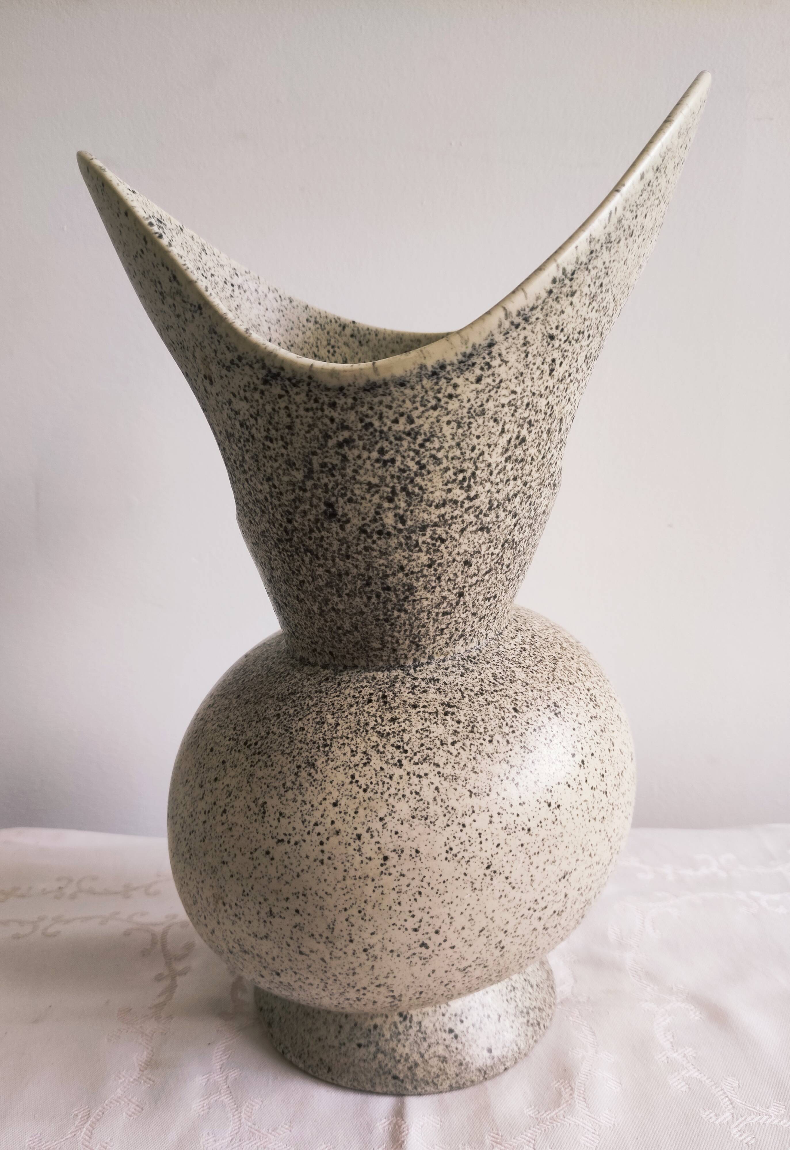 Vintage vase of helical shape