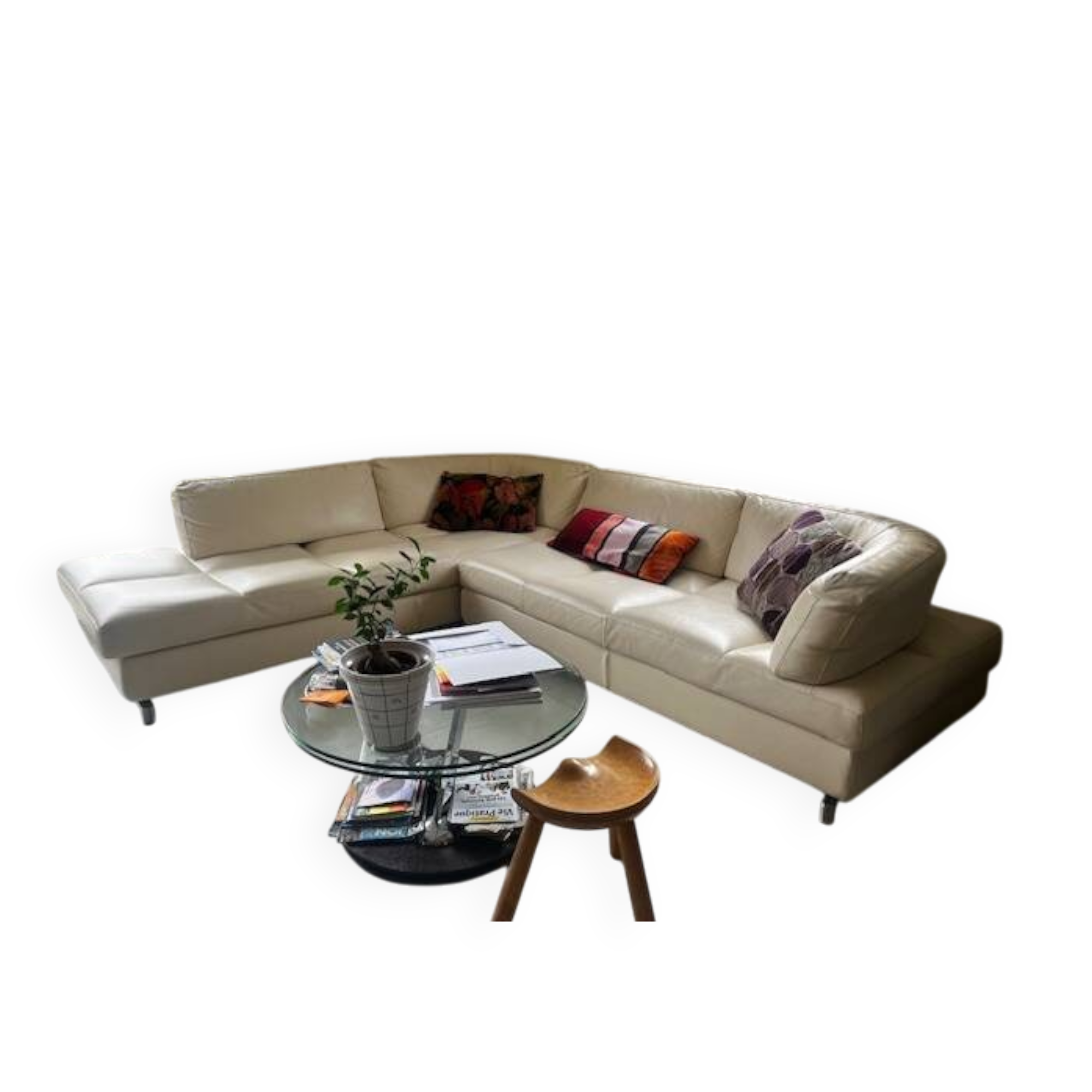 Corner sofa friends Roche Bobois in leather