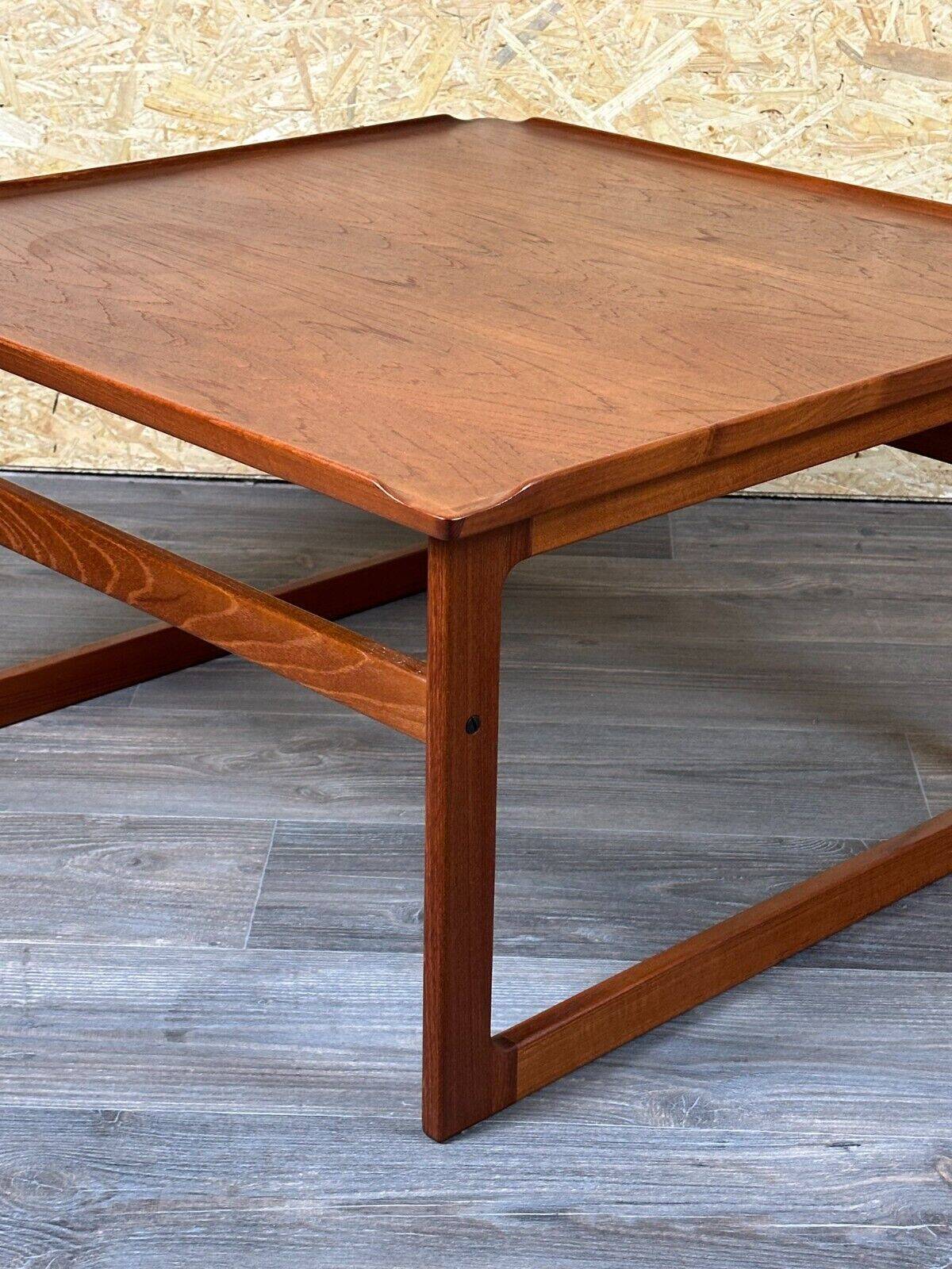 60s 70s teak coffee table Kubus by Jalk Vodder Andersen for Dyrlund Denmark