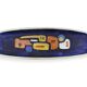 Mid-Century elongated glazed ceramic bowl, Belgium 1960s