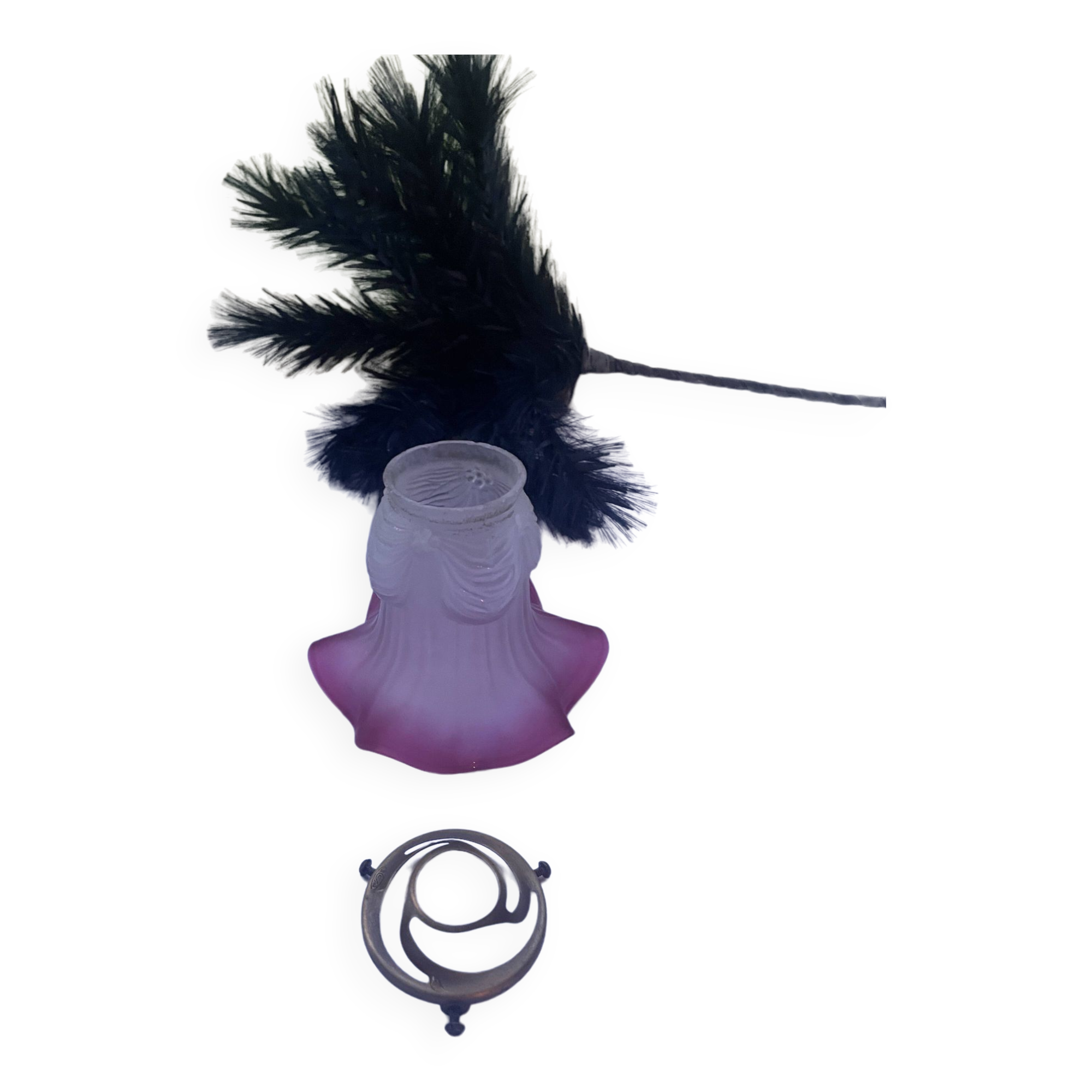 Lampe suspension opaline