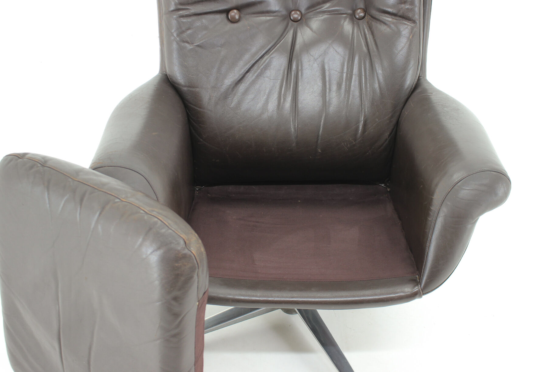 1970's Scandinavian Leather Armchair