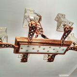 Rectangular chandelier 8 petitot
