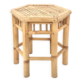 Bamboo side coffee table, 1970s