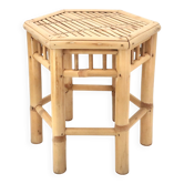 Bamboo side coffee table, 1970s