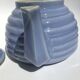 Parma art deco corrugated stoneware teapot 4/6 cups