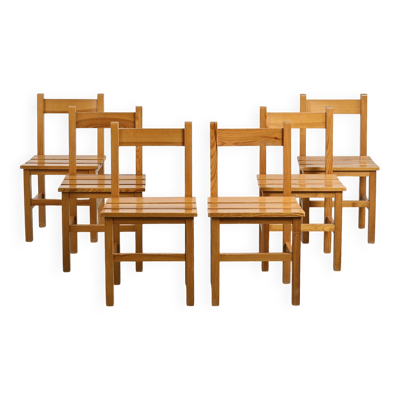 Suite de six chaises Maison Regain, circa 1970