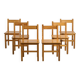 Suite de six chaises Maison Regain, circa 1970