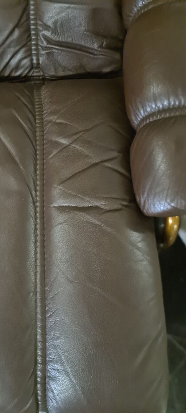 Vintage leather stressless reclining chair