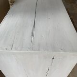 Charming old country sideboard painted in lime white