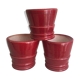 Enamelled terracotta flower pots, 1960s