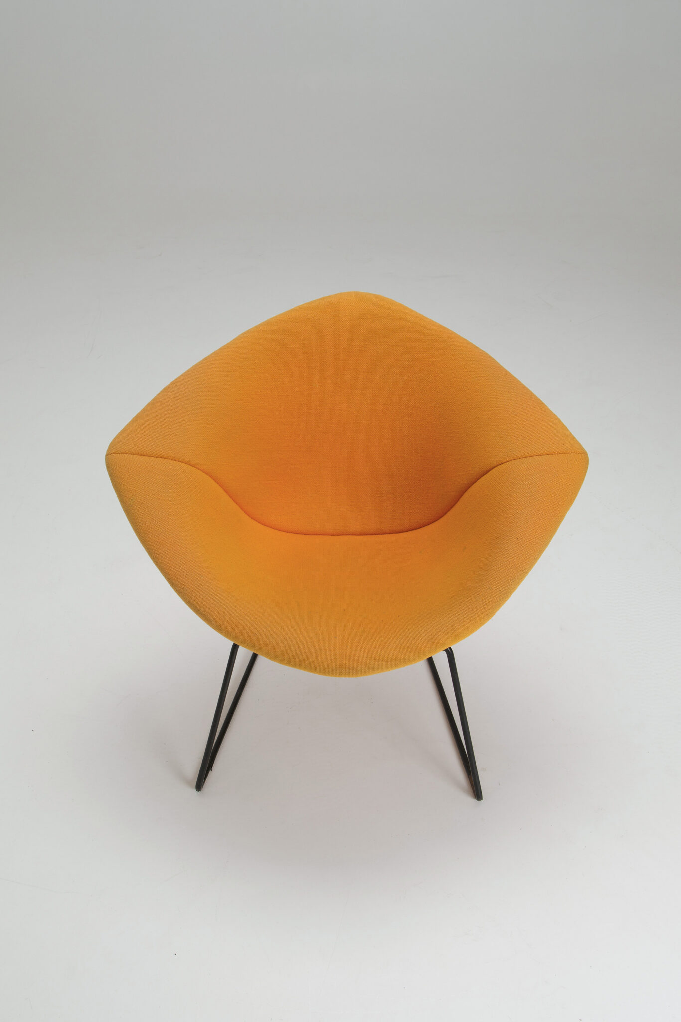 Diamond Chair – Yellow Upholstery - Harry Bertoia