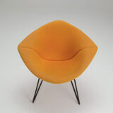 Diamond Chair – Yellow Upholstery - Harry Bertoia