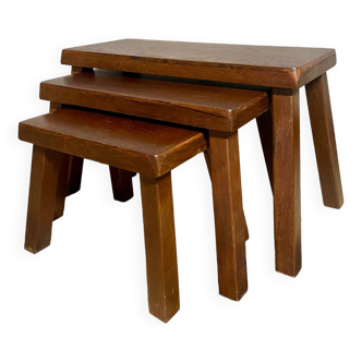 Brutalist nesting tables