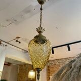 Amber pineapple chandelier from the 70s