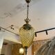 Amber pineapple chandelier from the 70s