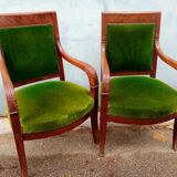 Pair of armchairs period resrauration