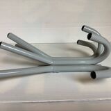 Industrial coat rack with eight hooks