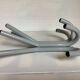 Industrial coat rack with eight hooks