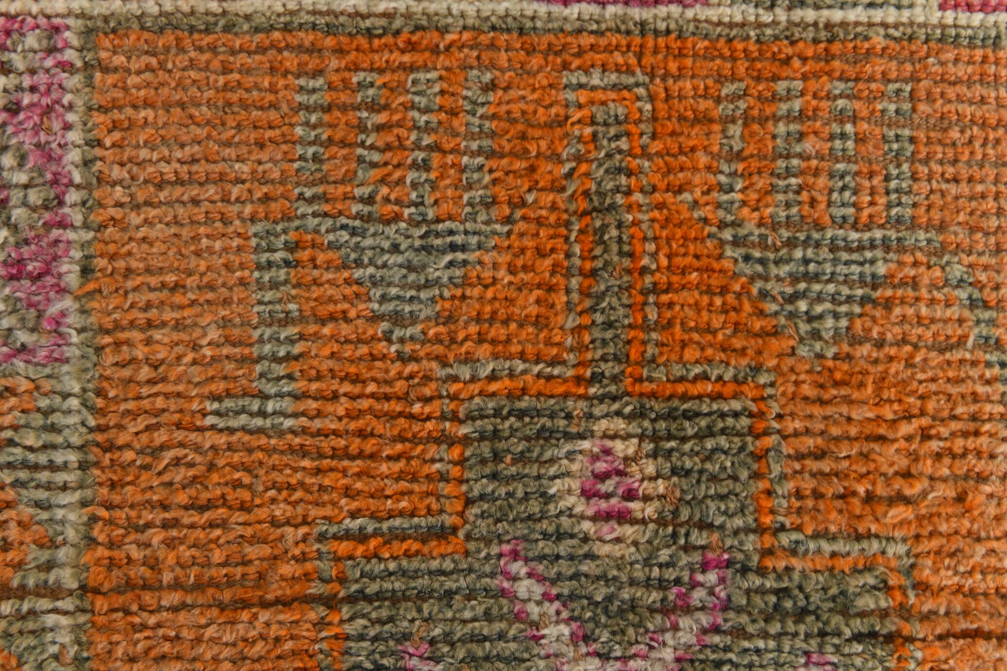 Pink Oriental Vintage Runner Rug, 86x309Cm